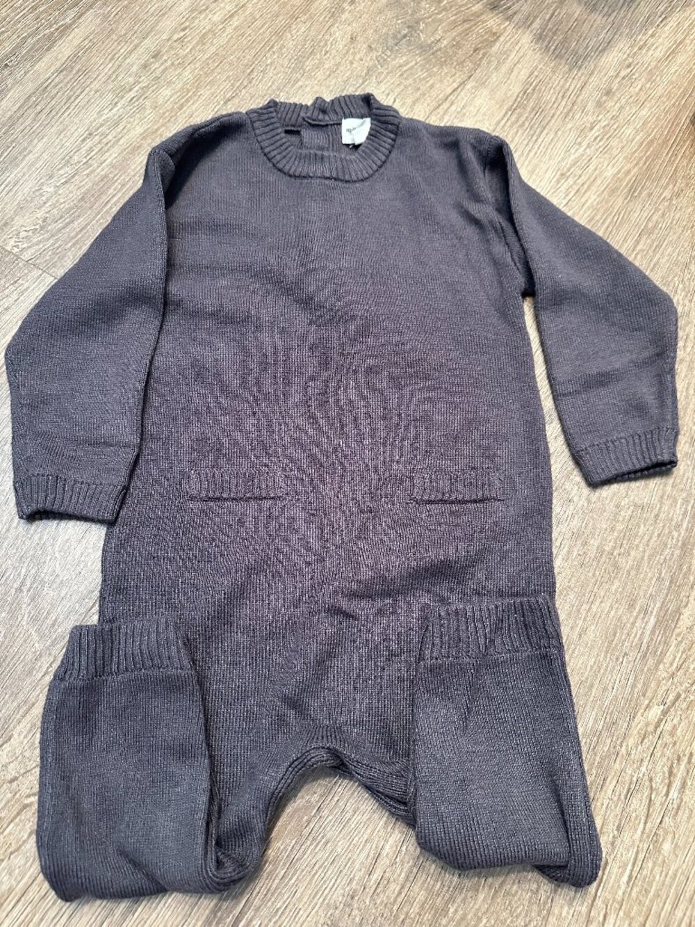 Miles the Label Sweater Bodysuit in Dark Grey Sz 9-12M - Never Worn!